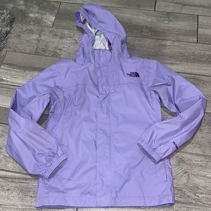EUC Girls North Face Resolve rain jacket YM